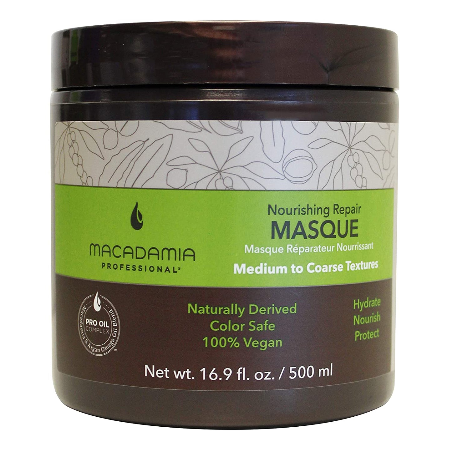 MACADAMIA - NOURISHING REPAIR MASK -  Maitinanti - drėkinanti plaukų kaukė 500ml - Kvepaline.lt