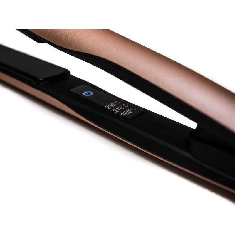 OSOM PROFESSIONAL - ROSE GOLD DIGITAL HAIR STRAIGHTENER -  Plaukų tiesintuvas su turmalino keramikinėmis plokštelėmis - Kvepaline.lt